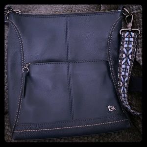 Leather crossbody.